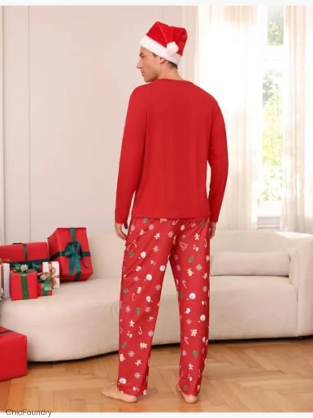 Matching Family Christmas Pajamas Long Sleeve Sleep Set